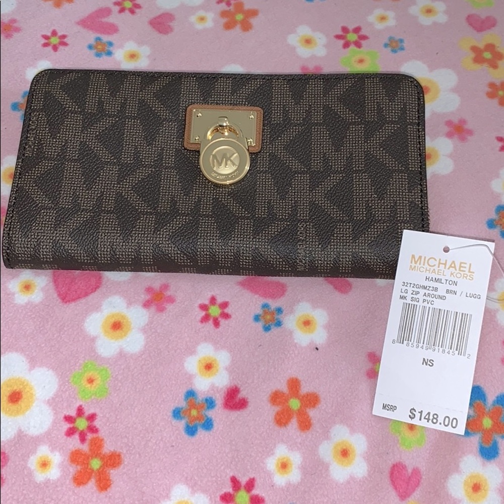 Michale Kors  Hamilton Lg zip wallet